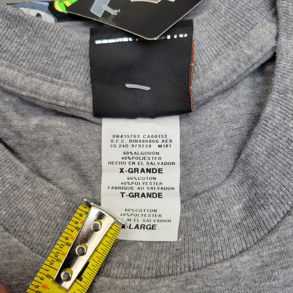 HARLEY DAVIDSON Shirt Mens XL Gray Biker to the Bone Skull Mullet Blue New - Picture 10 of 11